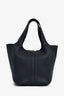 Hermès 2020 Navy Clemence Leather Picotin 22 Top Handle