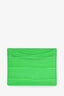 Balenciaga Green Croc Embossed Leather Hourglass Card Holder