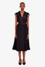 Sacai Black Double Breasted Longline Vest Size 2