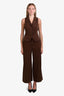 Reformation Brown Vest + Wide-Leg Pants Set Size 6