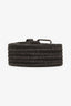 Brunello Cucinelli Brown Bead Embellished Woven Belt Size OS