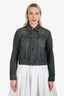 Saint Laurent 2022 Faded Blue Denim Jacket Size 38