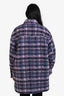 Isabel Marant Etoile Purple Wool Check Buttoned Jacket Size 40