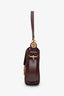 Chloé Burgundy Leather Shoulder Bag With Strap