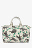 Gucci Beige/Green Canvas 'Unicef' Elephant Graphic GG Boston Bag