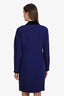 Pre-loved Chanel™ 1980's Purple/Black Velvet Coat Dress and Skirt Ensemble Size 42