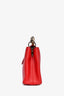 Louis Vuitton Red Taurillon Leather Python Capucines BB Top Handle Bag