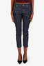Louis Vuitton Dark Blue Denim Logo Pocket Jeans Size 40