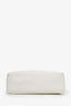 Balmain White Leather Embleme Tote Bag
