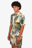 Amiri Paradise Print Button Down Short Sleeve + Short Set Size S Mens
