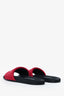 Alexander Wang Black/Red Logo Slides Size 38