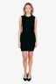 T by Alexander Wang Black Ruched Sleeveless Mini Dress Size S