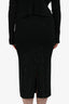 Vince Black Knit Beaded Pencil Skirt with Slit Size XS