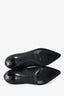 Hermès Black Leather Pointed Ankle Boots Size 35.5