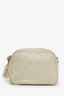 Pre-loved Chanel™ 1994-96 Cream Quilted Lambskin CC Mini Camera Bag