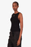 Pre-loved Chanel™ 22K Black Wool CC Logo Tank Top Size 34