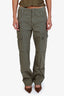 Ba&sh Green Cotton Cargo Straight Leg Pants Size 36