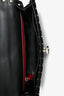 Valentino Black Velvet Studded Medium Shoulder Bag