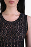 Alaïa Black Lace Sleeveless A-Line Dress Size 40