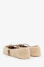 Gucci Brown Shearling Horsebit Ballet Flats Size 38.5