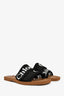 Chloe Black Logo 'Woody' Sandals Size 40