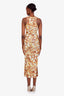 Nanushka Yellow/Orange Ruched Top + Skirt Set Size XS