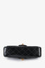 Pre-loved Chanel™ Black 1996-97 Quilted Patent Double Sided Flap Bag