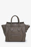 Celine Taupe Leather Mini Luggage Tote