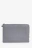 Tiffany & Co. Grey Leather Large Pouch
