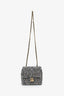 Pre-loved Chanel™ 2022+ Black/White Tweed Mini Square Flap Bag