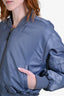 Anine Bing Dark Grey 'Leon' Cropped Bomber Jacket Size S