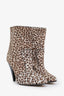 Stuart Weitzman Leopard Print Pony Hair Ankle Boots Size 9