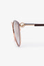 Fendi Red/Gold Toned Cat Eye Sunglasses