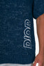 Christian Dior Blue Knit Logo Short-Sleeve Sweater Size L Mens