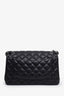 Pre-loved Chanel™ 2011-12 Black Quilted Lambskin Jumbo Double Flap Bag