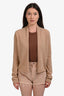Guest In Residence Brown Cashmere Open Cardigan Size S