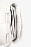 Bottega Veneta White Leather Intrecciato Small Cassette Waist Bag