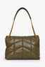 Saint Laurent Olive Green Nappa Leather Medium Loulou Shoulder Bag