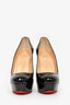 Christian Louboutin Black Patent Leather Platform Stiletto Heels Size 36
