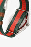 Gucci Red/Green Web Strap 'Le Marché des Merveilles' Watch