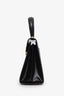Salvatore Ferragamo Black Leather Iconic Top Handle (S) With Strap