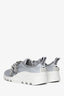Miu Miu Grey Crystal Embellished Slip-On Sneakers Size 36.5