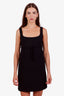 Gucci Black Wool Crepe Mini Dress Size 42