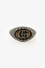 Gucci Sterling Silver GG Marmont Signet Ring Size 8