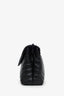 Saint Laurent Black Chevron Leather Medium Loulou Bag
