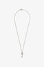 Tiffany & Co. Sterling Silver Mini Heart Key Pendant Necklace