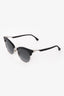 Fendi Black Gradient Cat Eye Round Sunglasses
