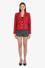 L'AGENCE Black/White Tweed High-Rise Shorts Size 4