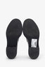 Prada Black Leather Logo Plaque Loafers Size 35