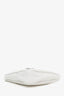 Prada Cream Leather Logo Triangle Mini Shoulder Bag
